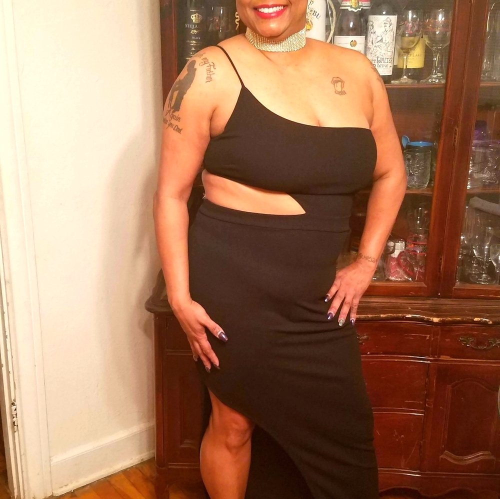 Black party dress